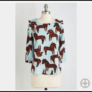 ModCloth zebra top
